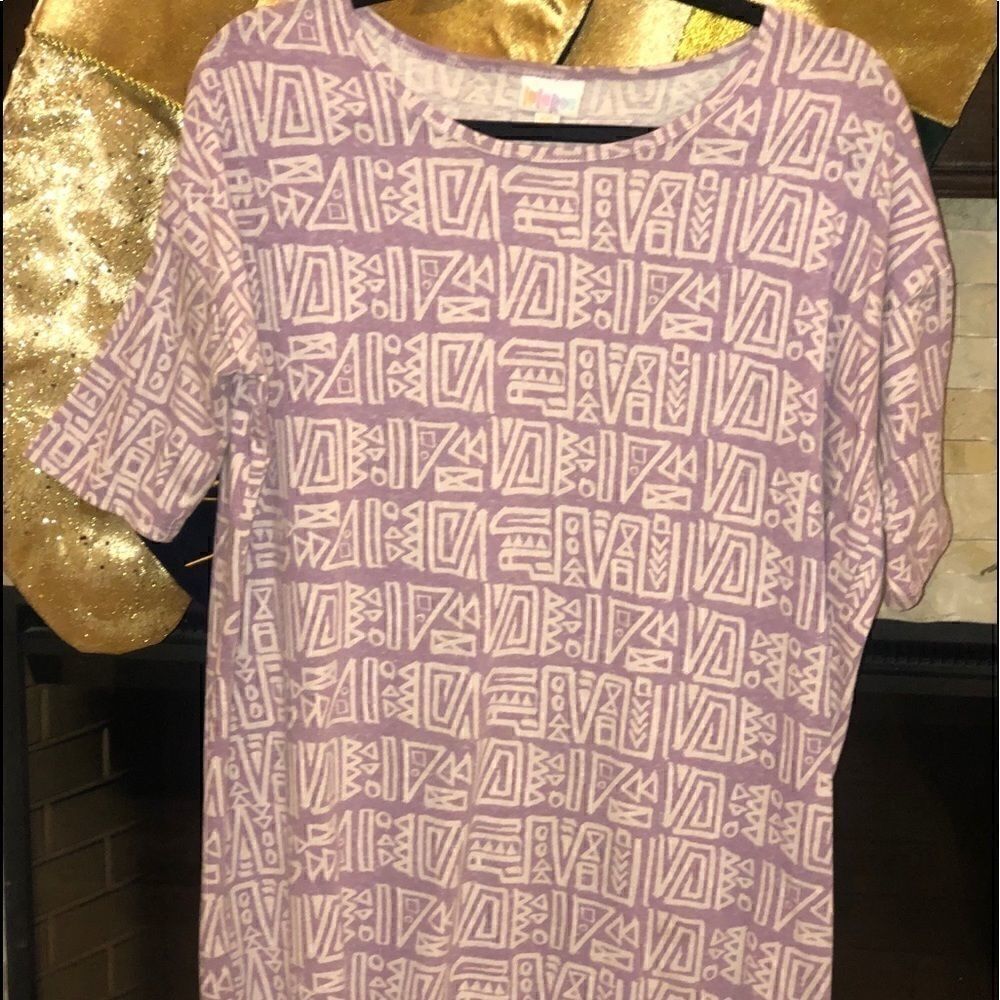 Lularoe Irma Lavender Tunic Shirt XXS